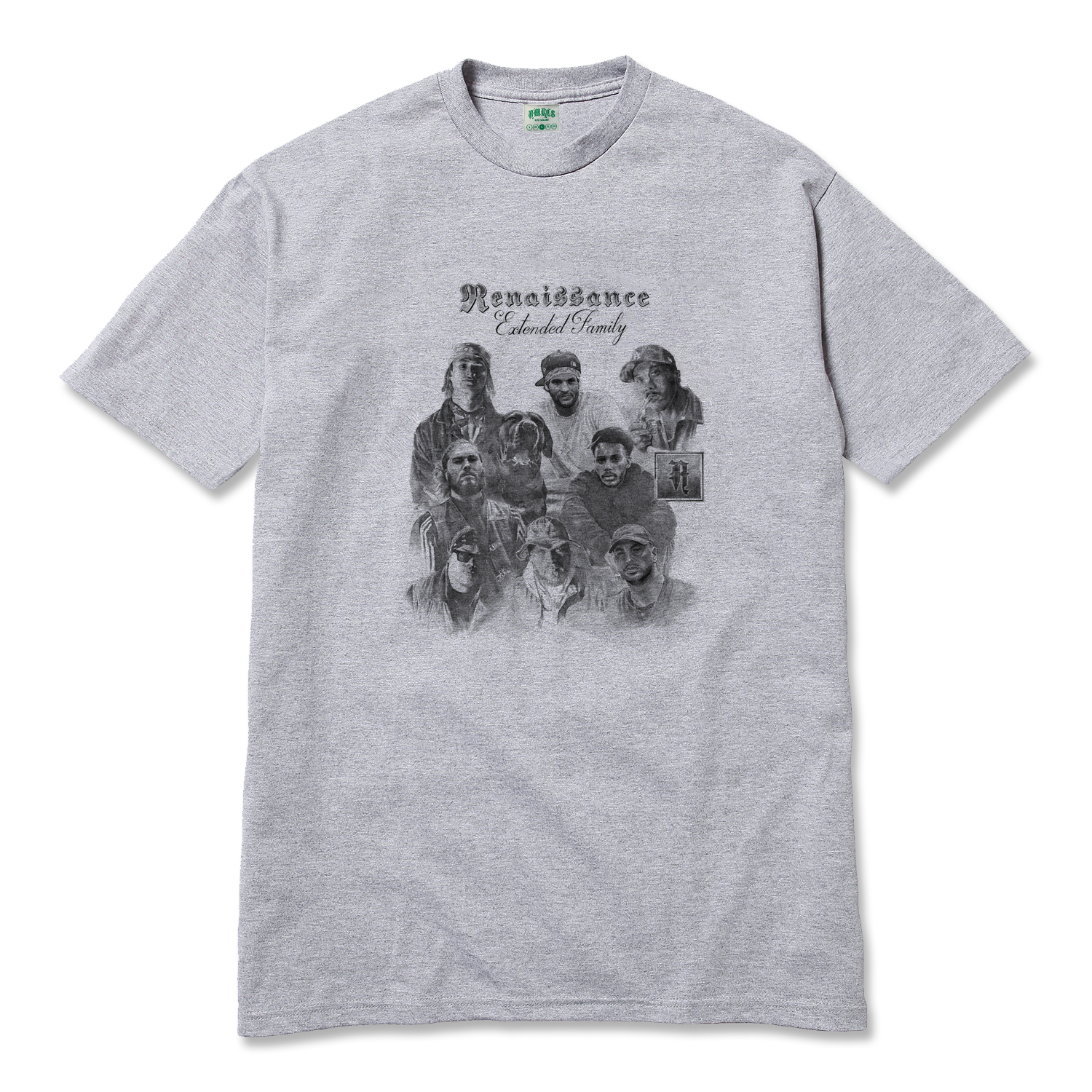 "RENAISSANCE: EXTENDED FAMILY" TEE (GREY & BLACK)