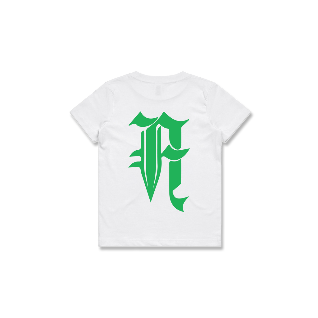 KIDS "A" LOGO TEE (GREEN)