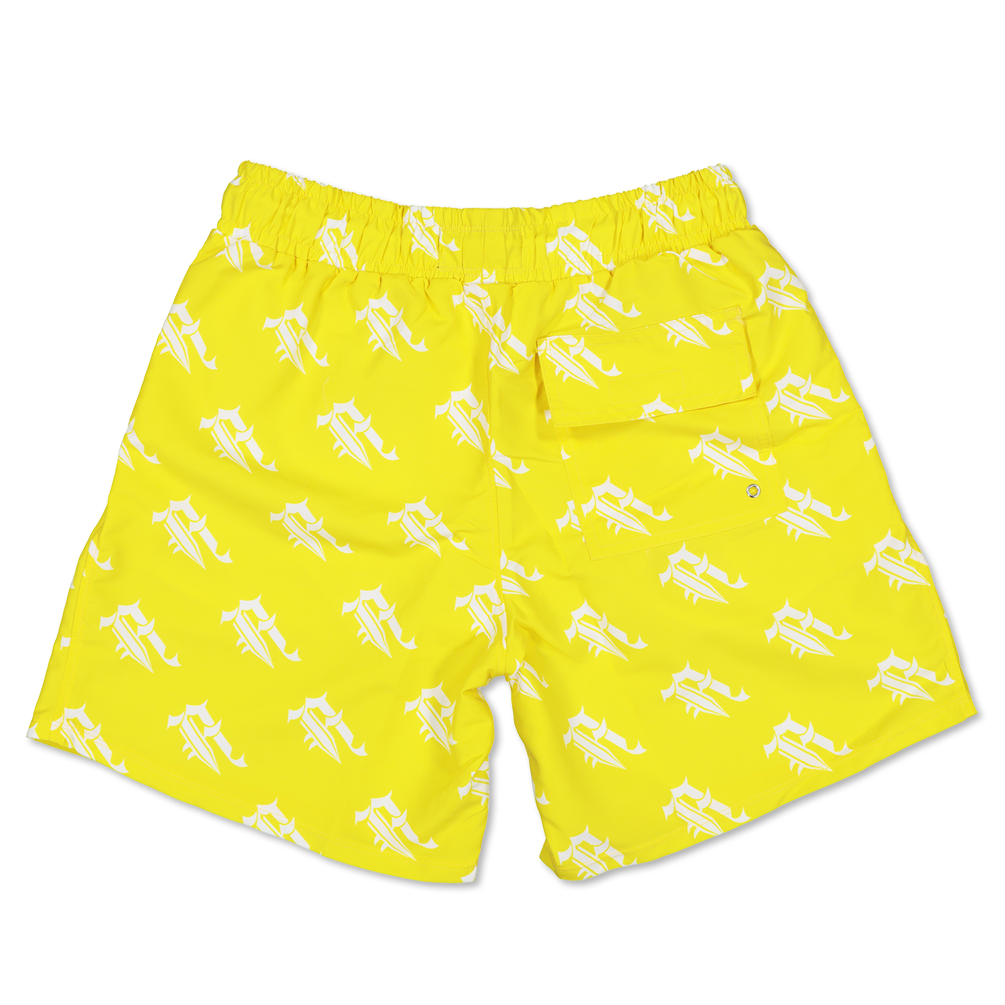 "A" LOGO SWIM SHORTS (YELLOW)