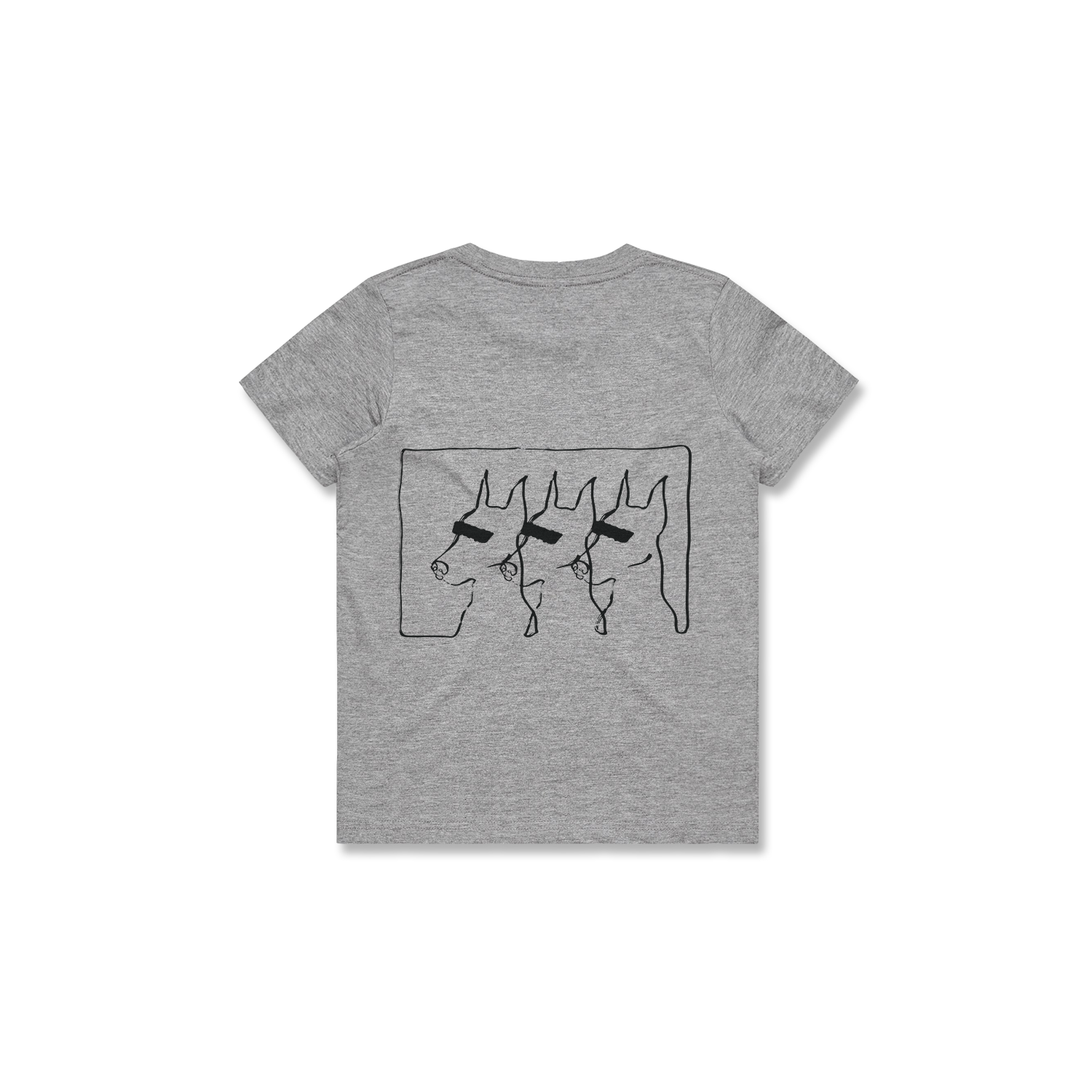 KIDS DOGS TEE (GREY)