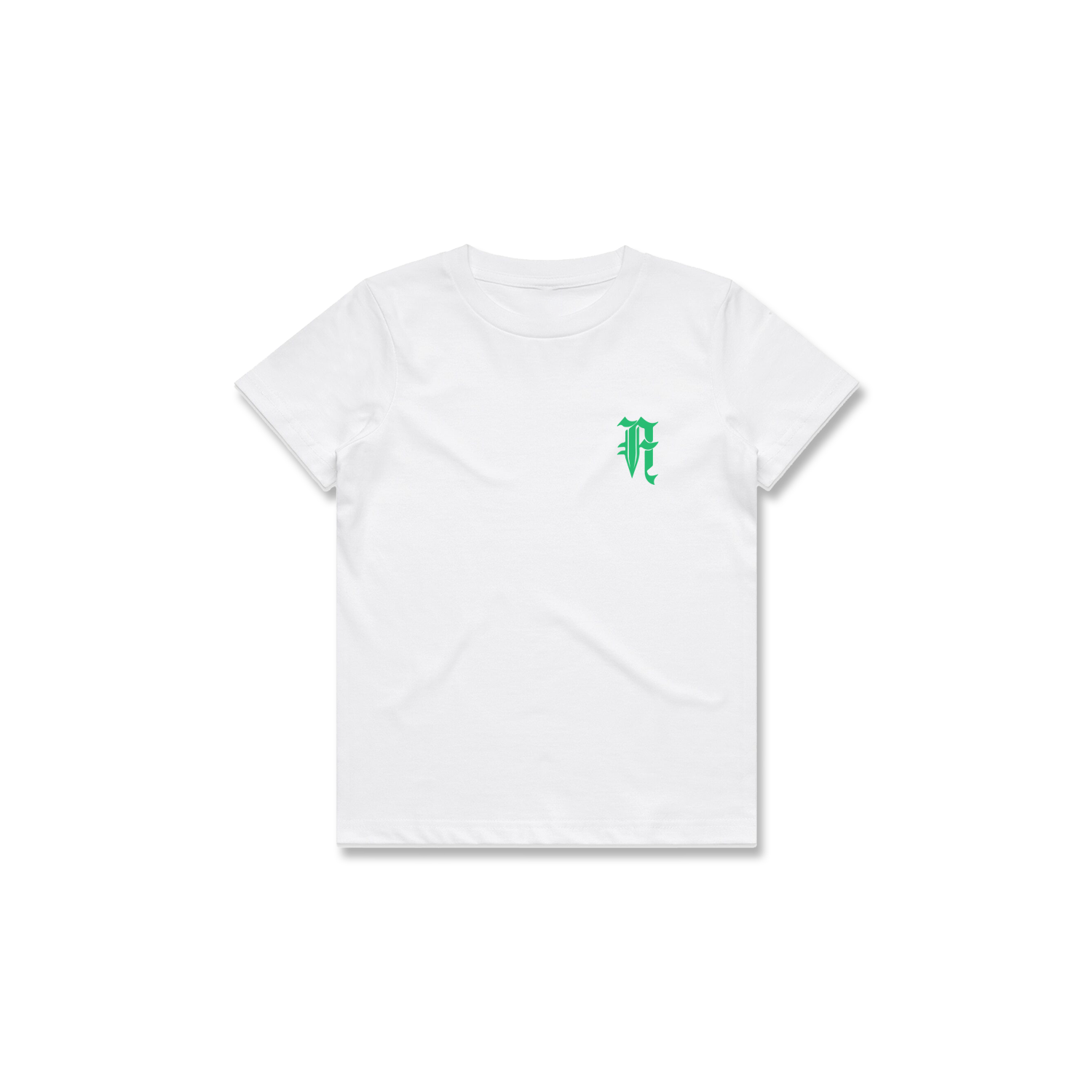KIDS PLANTS TEE (WHITE + GREEN)