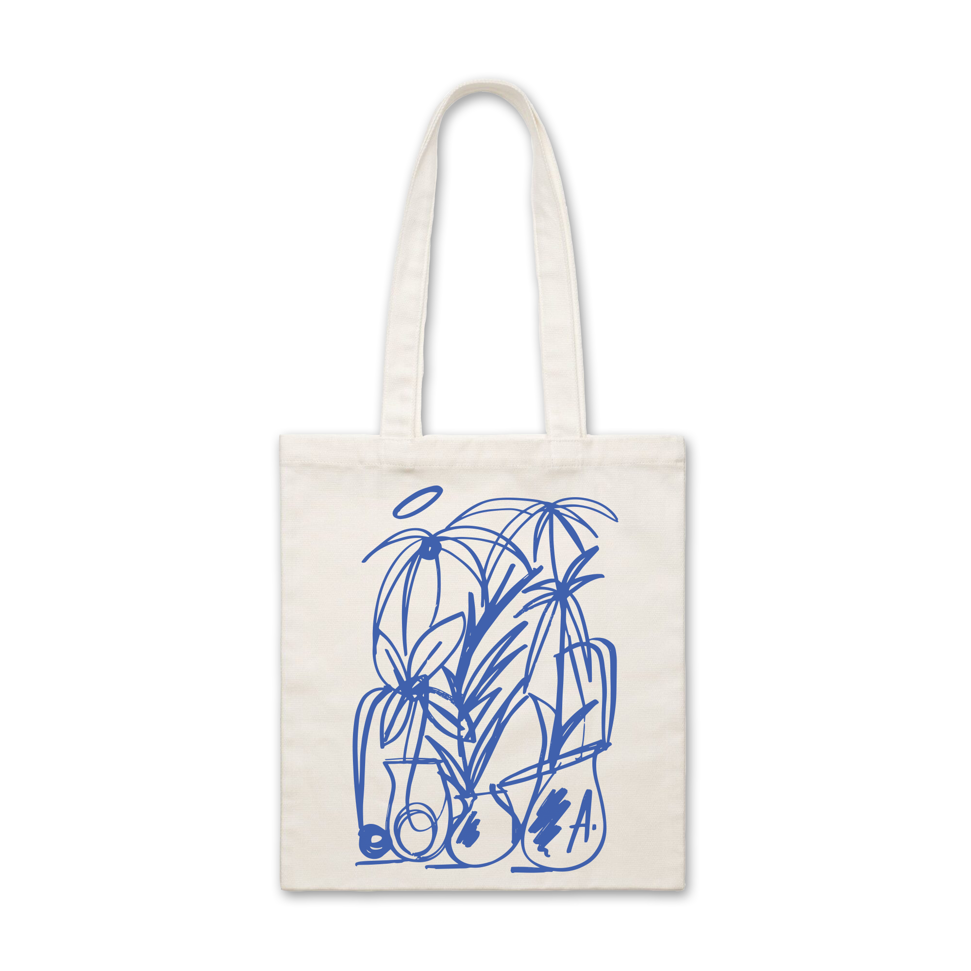 PLANT TOTE BAG (BLUE)